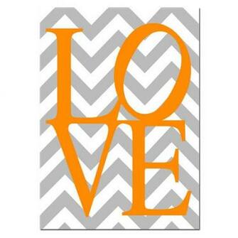 Bright Orange Chevron Background
