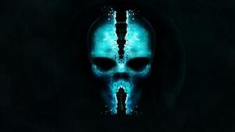 Blue Skull Wallpaper