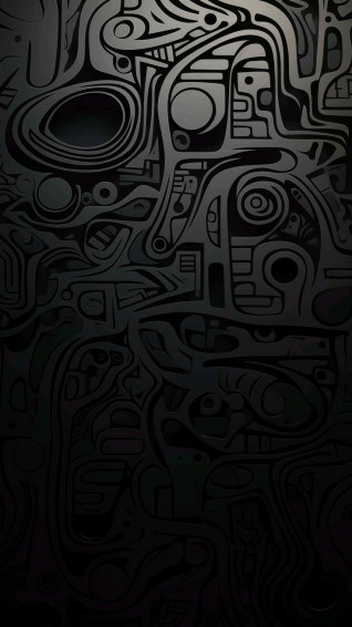 Abstract Black And White Graffiti Art Wallpaper