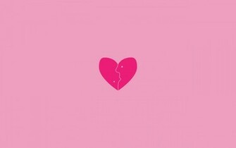 Little Heart With Pink Background Wallpaper