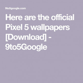Here Are The Official Pixel Wallpaper