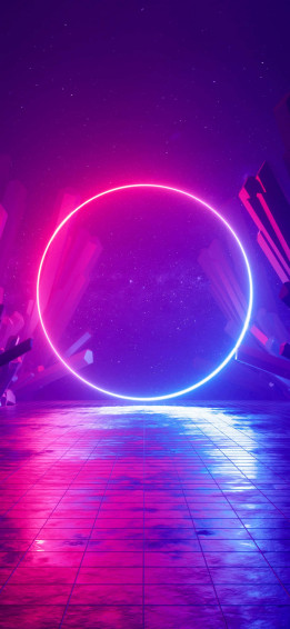 Blue And Pink Aesthetic Neon Wallpaper