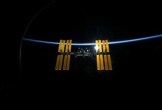 Wallpaper International Space Station Iss Orbit Earth Solar Cells