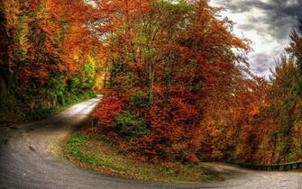 Wallpaper Hairpin Scenic Image