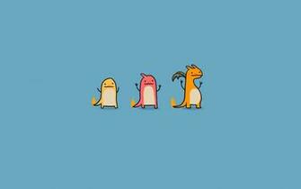 Pokemon Charmeleon Charizard Simple Background Charmander