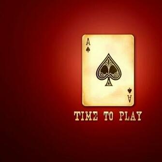 Ace Of Spades Red Background Wallpaper Art HD