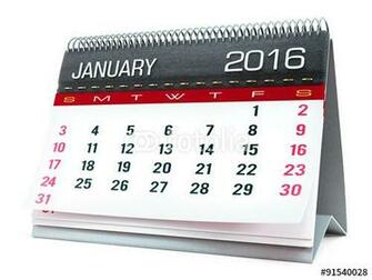 January Desktop Calendar Stock Photo And Royalty Image On
