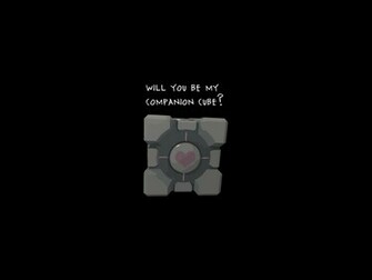 Companion Cube Wallpaper Stock Photos