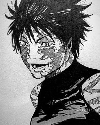 I Drew Maki Zenin From Jujutsu Kaisen Wallpaper