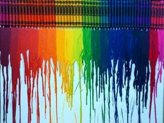 Hi Res Wallpaper Melted Crayons Melting