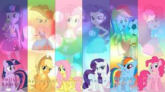 Mane Six Equestria Girls Wallpaper By Djthunderbolt Fan Art