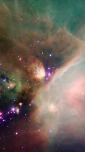 Colorful Galaxy iPhone 5s Wallpaper iPad
