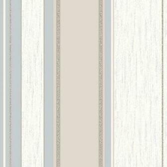 Vymura Synergy Glitter Stripe Wallpaper In Taupe And Silver M0784