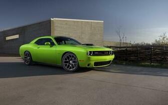Dodge Challenger Green Wallpaper HD Car