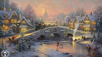 Christmas Village Background