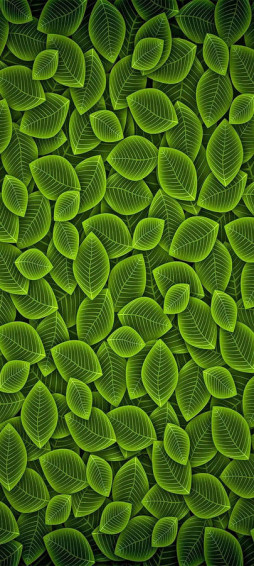 Vivo Y20 Green Leaf Pattern Wallpaper