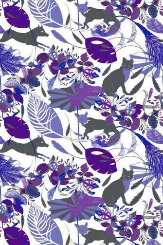 Foxtrot Wallpaper Divinity Fabric Pattern Color