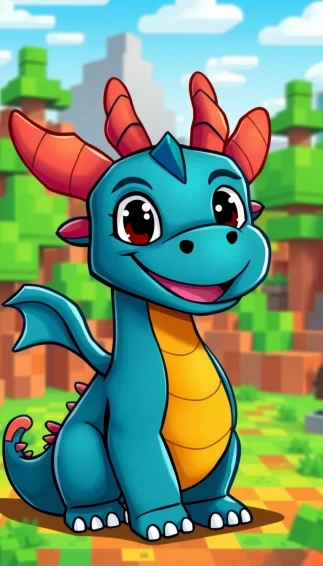 Minecraft Wallpaper Cute Ender Dragon