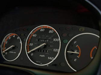 For Honda Civic Vi Chrome Cluster Gauge Dashboard Rings