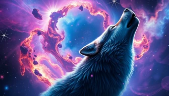 Galaxy Wolf Wallpaper