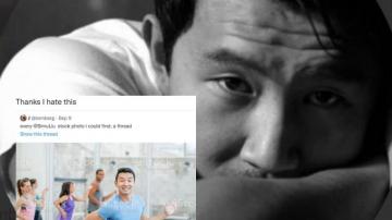 Shang Chi Star Simu Liu Shares The Story Behind His Viral Stock Photos