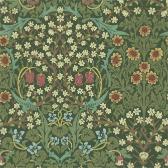 Blackthorn Green Wallpaper Morris Co By Sanderson Design