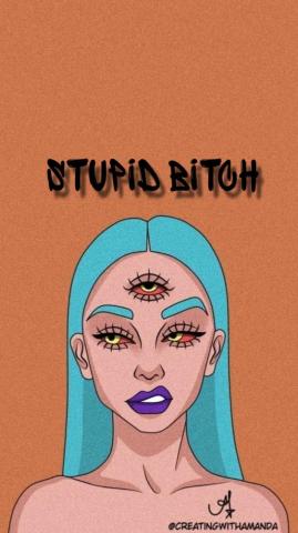 E Girl Wallpaper Pop Art Crying Painting