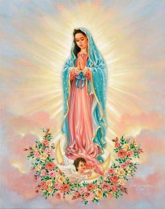 Our Lady Guadalupe Wall Mural By Dona Gelsinger Murals Your Way