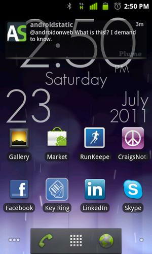 Super Clock Live Wallpaper Displays The Time And Date In