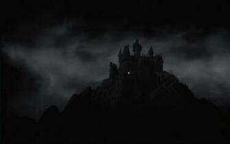 Creepy Dark Haunted Sky Clouds Halloween Buildings Fantasy Wallpaper