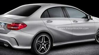 Mercedes Benz A Class Sedan Render Motor1 Photos
