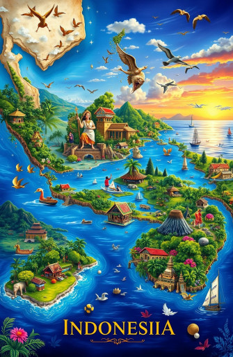 Wallpaper Peta Indonesia