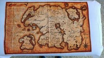 Fabric Map Of Tamriel