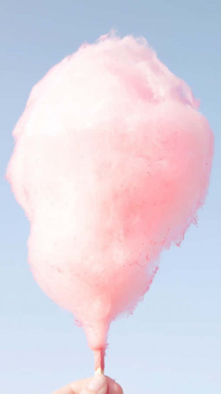 Pink Cotton Candy Background Wallpaper