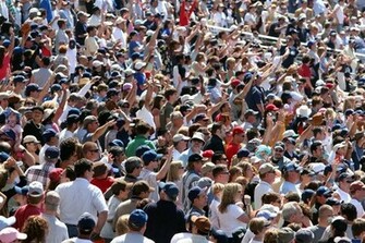 Baseball Crowd Wall Mural Contemporary Wallpaper