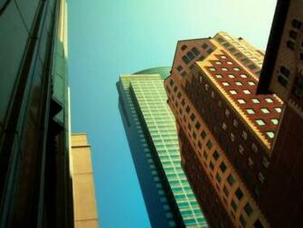 Deco Buildings Skyscrapers Los Angeles Art Angels Wallpaper