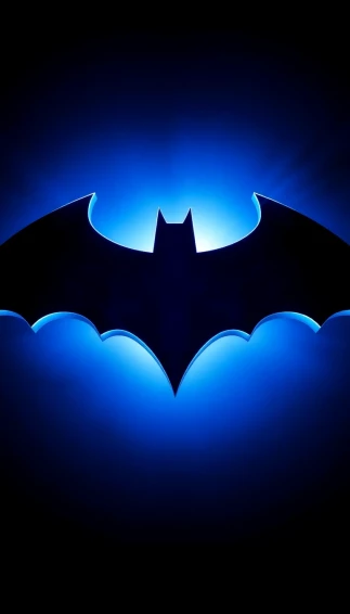 Blue Batman Logo Wallpaper