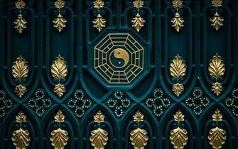 Wallpaper Bagua Map Yin Yang Door UHD 5k Picture Image