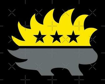 Ancap Libertarian Porcupine Black And Yellow Anarcho Capitalist