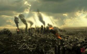 Destroyed City Cartoon Galleryhip The Hippest