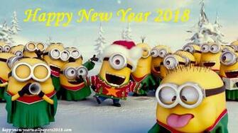 Happy New Year Cartoon Wallpaper For Kids