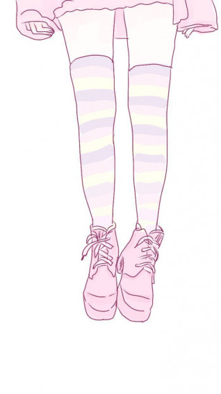 Aesthetic Pink iPhone Socks And Shoes Wallpaper
