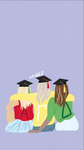 Senior Graduation Wallpaper Alpha Gamma