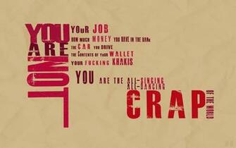 Fight Club You Are Not Crap Motto