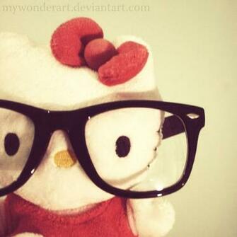 Nerd Kitty By Mywonderart