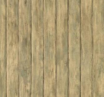 Wallpaper By The Yard Mossy Distressed Weathered Beadboard Wood