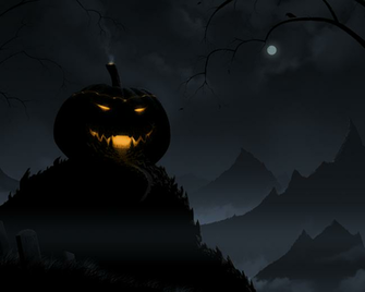 Scary Halloween HD Wallpaper Pumpkins Witches Spider Web