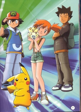 Pokemon Pikachu Misty Ash Ketchum Togepi Wallpaper