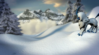 Mountaintop Absol 3d M0del By Themoderator