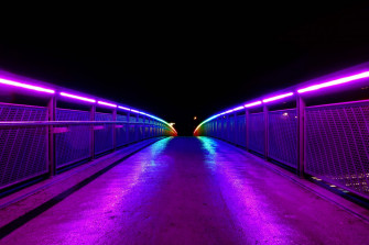 Aesthetic Purple Neon Computer Wallpaper